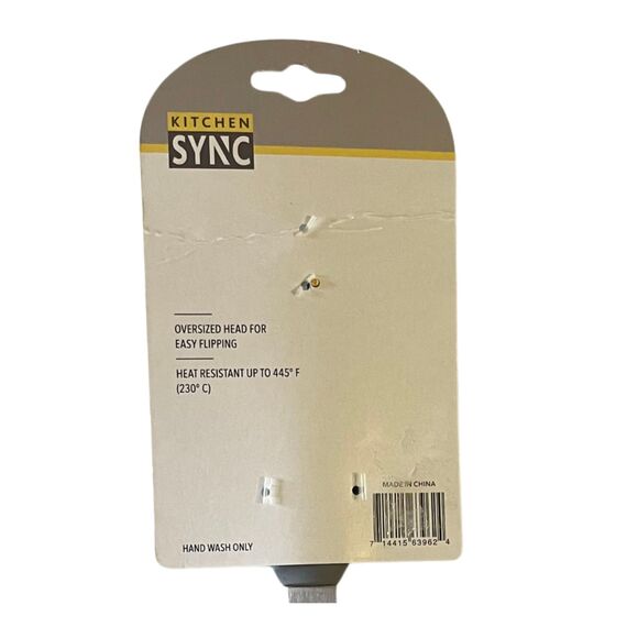 Wide Slotted Turner Spatula Silicone Non-Stick BPA Free New - Picture 3 of 4